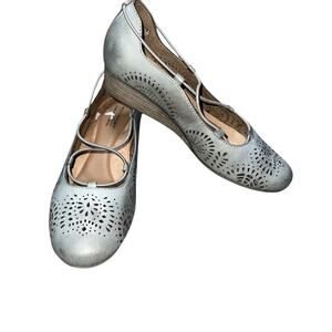 ROCKPORT Women's Cobb Hill Judson Cross Wedge Nubuck Leather Finish Size 8